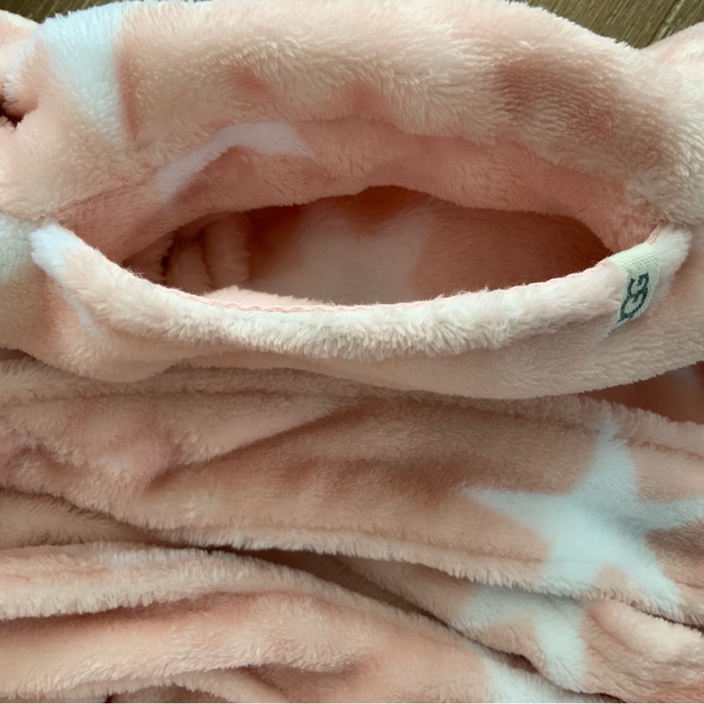 UGG Miranda XL Robe Pink Star Print Cozy Luxurious Preppy - Picture 10 of 12